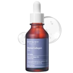 Mary&May Marine Collagen Serum - Hydrolyzed Low Molecular Collagen for Skin Firming and Replenishing, Hydrating - Korean Skincare, Fragrance Free, 1.01 fl.oz. 1.01 Fl Oz (Pack of 1) Marine C image