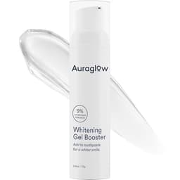 Auraglow Whitening Toothpaste Booster, Add to Toothpaste to Whiten, 9% Hydrogen Peroxide Teeth Whitening Gel Toothpaste, 350+ Whitening Treatments, 6-Month Supply, 2.6oz Mint image