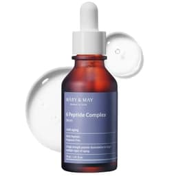 Mary&May 6 Peptide Complex Serum - Advanced Wrinkle Improvement with Firming and Lifting Effects - Korean Skincare - Fragrance Free, Hypoallergenic, Quick Absorbing, 1.01oz. 1.01 Fl Oz (Pack image