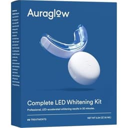 Auraglow Teeth Whitening Kit, LED Accelerator Light, 35% Carbamide Peroxide Teeth Whitening Gel, 20+ Whitening Treatments, Whitens up to 10 Shades in 7 Days Mint image