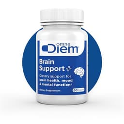 Omne Diem Brain Support with Cerenx and MecobalActive, 60 Capsules – Dietary Supplement for Brain Health, Mood & Mental Function image