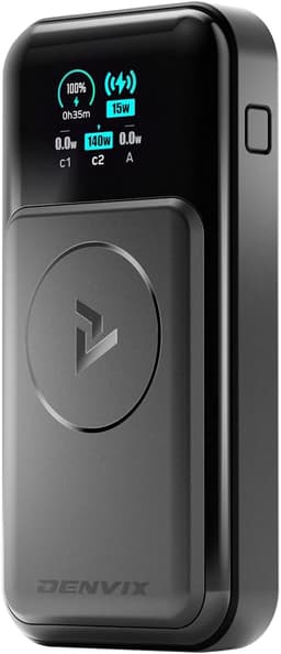 DENVIX PowerX 250W 4-in-1 25,000mAh Power Bank with Magnetic Wireless Charging – Ultra-Fast PD 3.1 Laptop Charger image