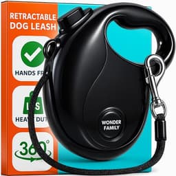 Retractable Dog Leash for Small Dogs up to 33 lbs – 10ft Long Hands Free Lead for Dogs – Reflective Heavy Duty Puppy Leash and Waist Dog Leashes for Training, Running, Outside – Correa para image